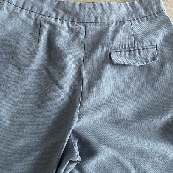 Zara Women's Dress Pants Size Large Gray High-Waisted Trouser Pleated SZ L - Picture 7 of 8